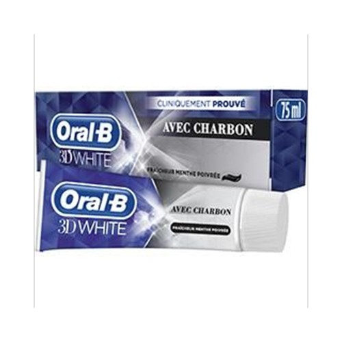 3D White - Dentifrice blancheur charbon