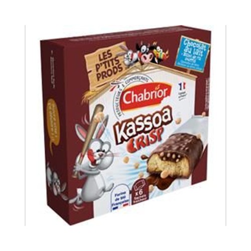 Barre chocolatée Kassoa Crisp chocolat au lait