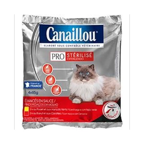Emincés sauce Pro Stérilisé poulet boeuf légumes pour chats