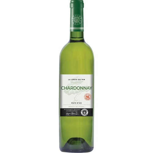 Vin de pays d'Oc Chardonnay La Croix du Pin, vin blanc