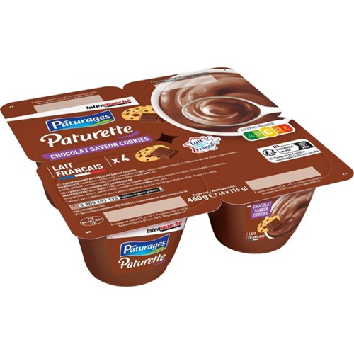 Paturette - Crème dessert chocolat saveur cookies
