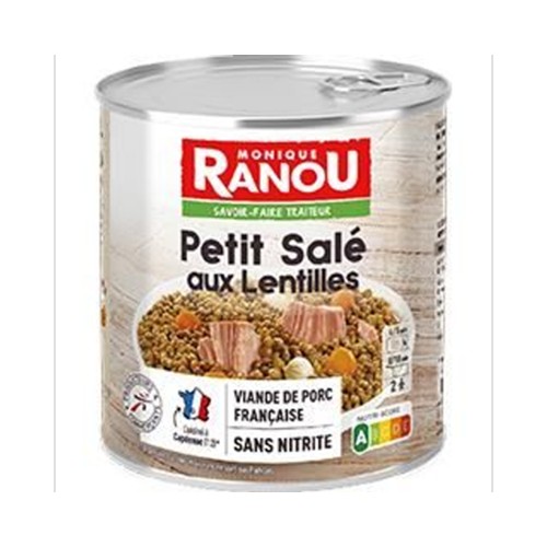 Petit salé aux lentilles