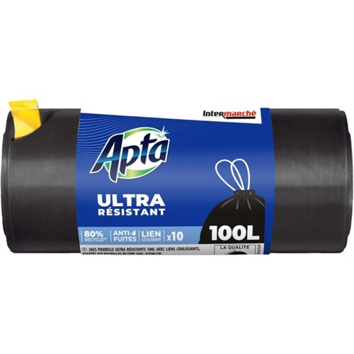 Sacs poubelle ultra-résistants recyclés 100 L