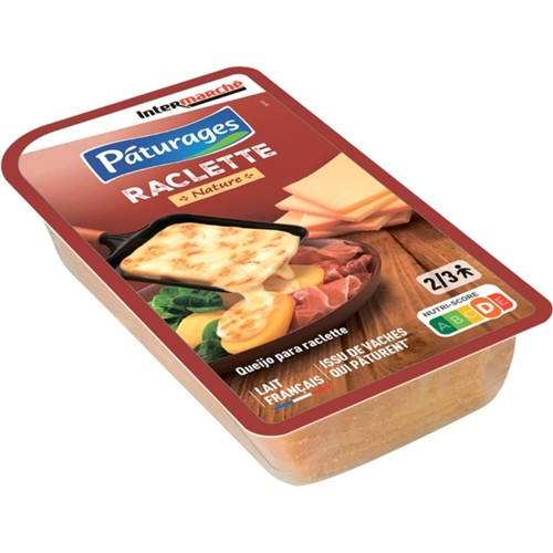 Raclette en tranches, nature