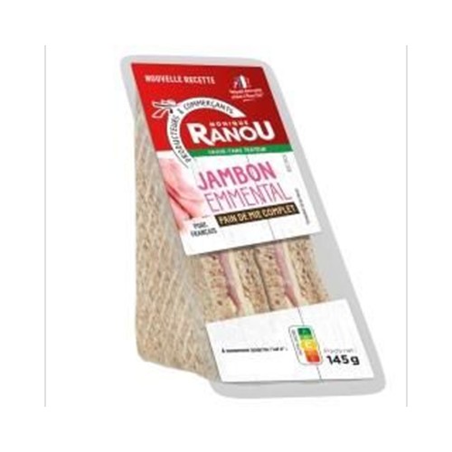 sandwich jambon emmental mayo - pain complet