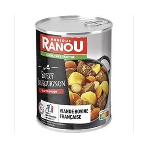 Boeuf Bourguignon au vin rouge