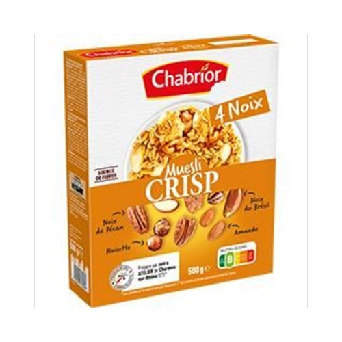Céréales Muesli Crisp 4 noix