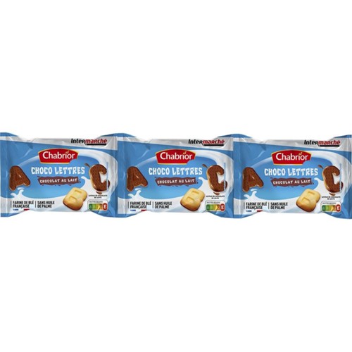 Biscuits Choco Lettres chocolat au lait