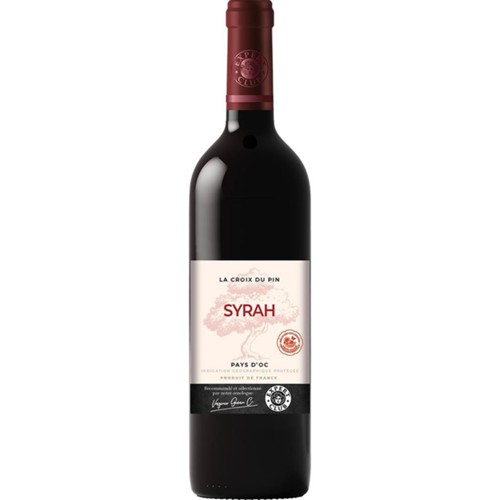 Vin de pays d'Oc Syrah La Croix du Pin, vin rouge