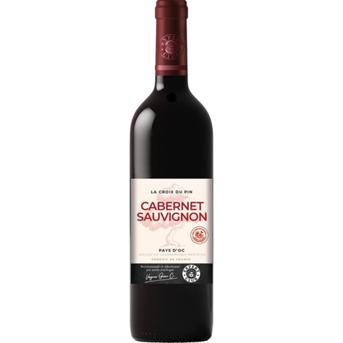 Vin de pays d'Oc Cabernet Sauvignon La Croix du Pin, vin rouge