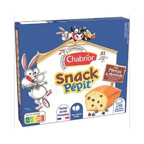 Gâteaux snack pépit' aux pépites de chocolat