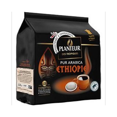 Dosettes de café compatibles Senseo moulu Ethiopie pur arabica