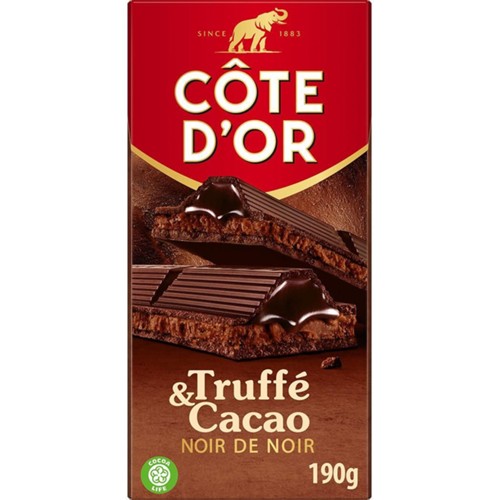 Chocolat noir de noir & truffé cacao
