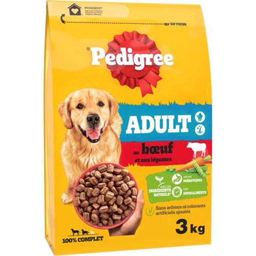 Croquettes pour moyen et grand chien au boeuf et aux légumes