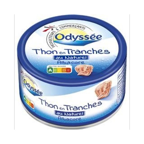 Thon en tranches au naturel albacore