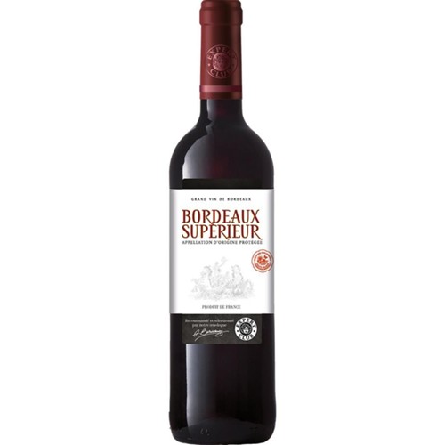 Bordeaux supérieur, vin rouge