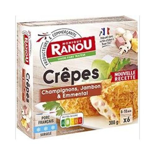 Crêpes champignons jambon & Emmental