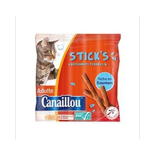Stick's - Bâtonnets tendres saumon pour chat