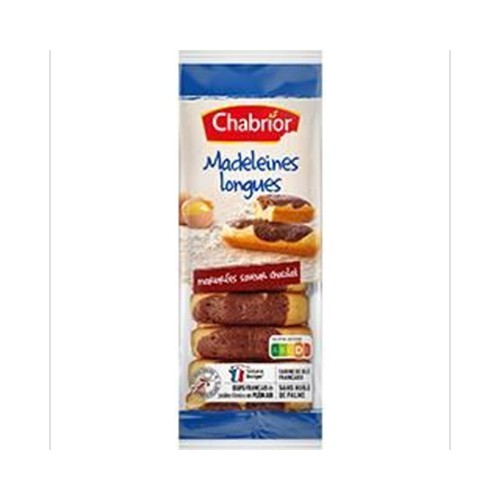 Madeleines longues marbrées saveur chocolat