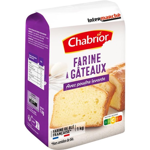 Farine à gâteaux avec poudre levante