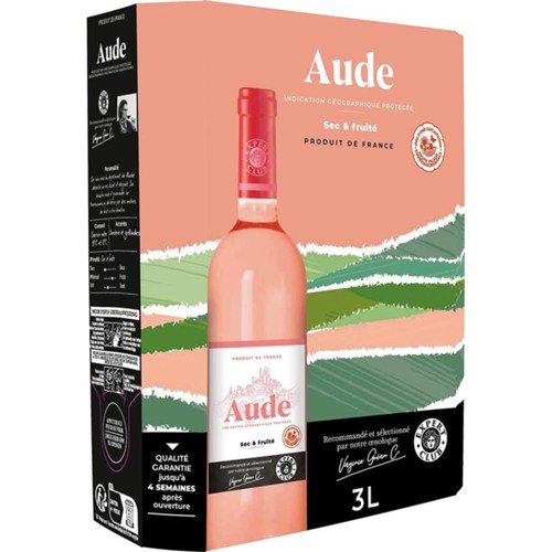 Vin rosé de pays de l'Aude