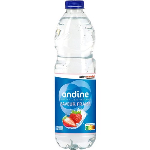 Boisson à l'eau de source saveur fraise