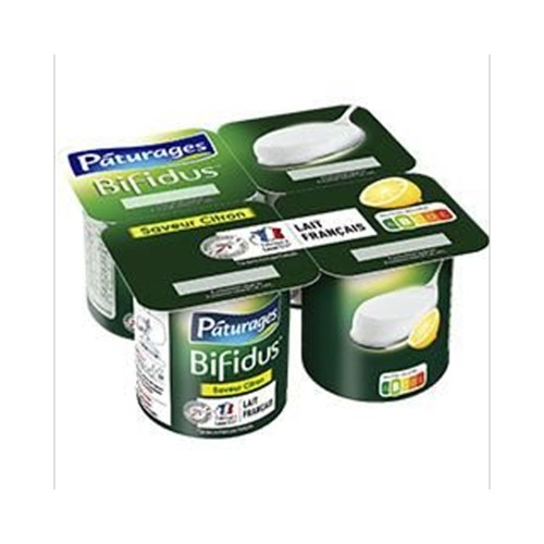 Lait fermenté Bifidus saveur citron