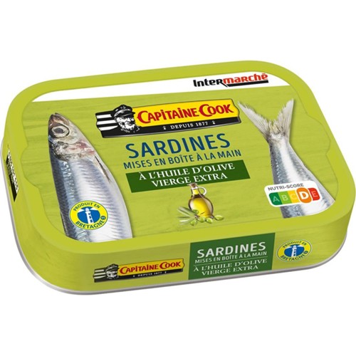 Sardines à l'huile d'olive vierge extra