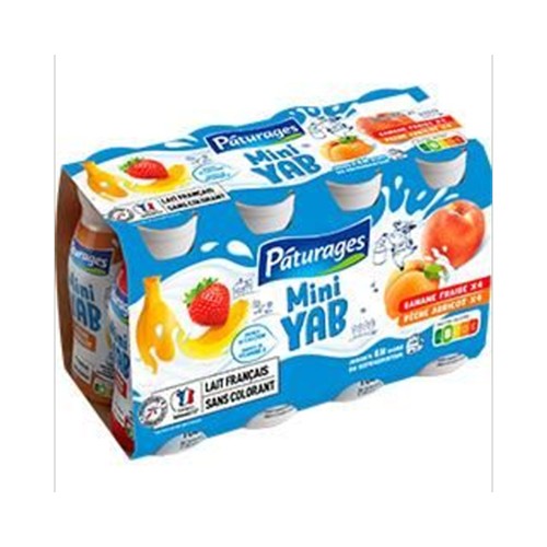 Mini Yab pêche pêche-abricot banane-fraise