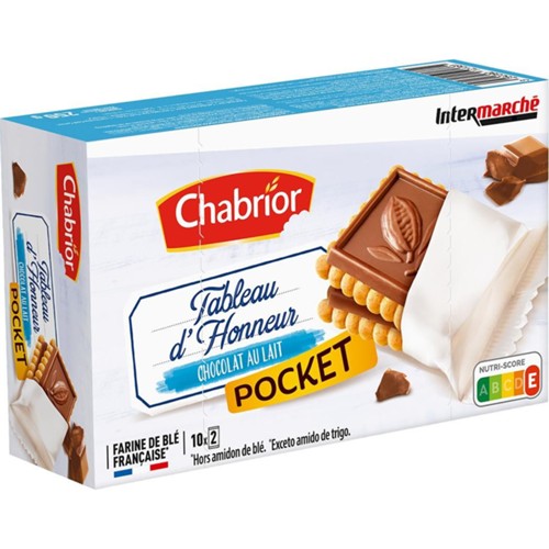 Biscuits Tableau d'Honneur Pocket chocolat au lait