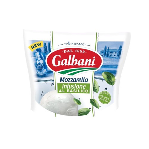 Mozzarella infusée au basilic