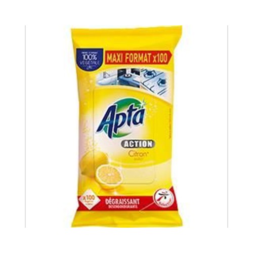 Lingettes multi-usage citron