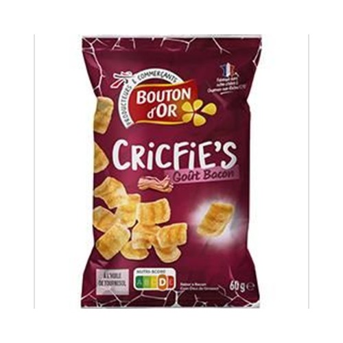 Biscuits apéritif Cricfie's goût bacon