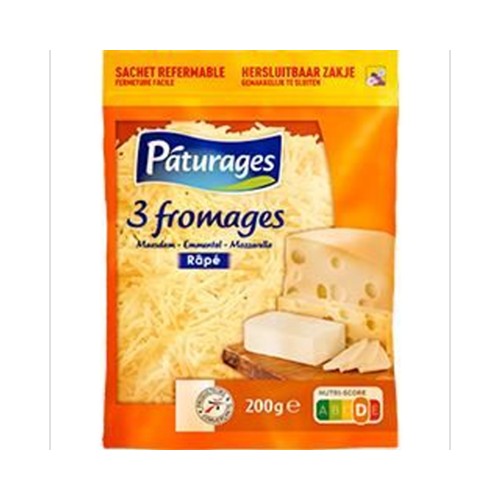 3 fromages râpés