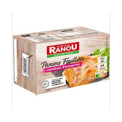 Paniers feuilletés jambon emmental