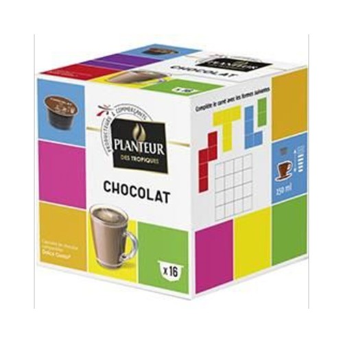 Capsules de chocolat en poudre