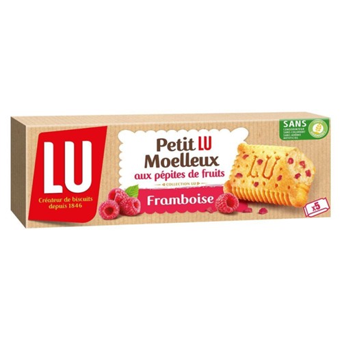 Biscuit moelleux aux petites de fruits - framboise