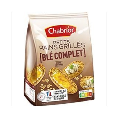 Petits pains grillés blé complet
