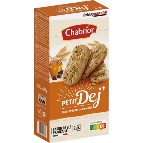 Biscuits Petit Déj miel & pépites de chocolat