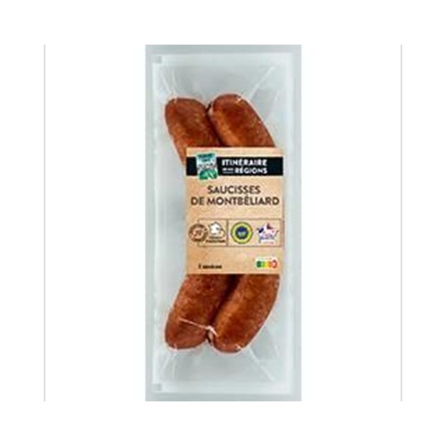 Saucisses de Montbéliard cuites