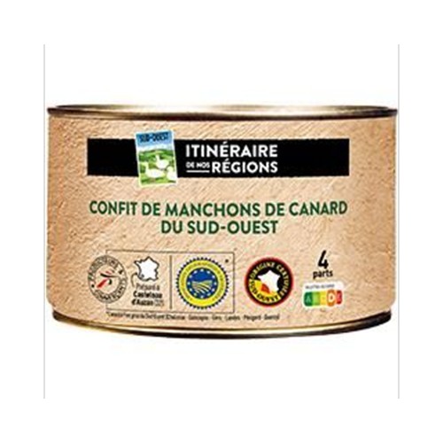 Confit de manchons de canard du Sud-Ouest