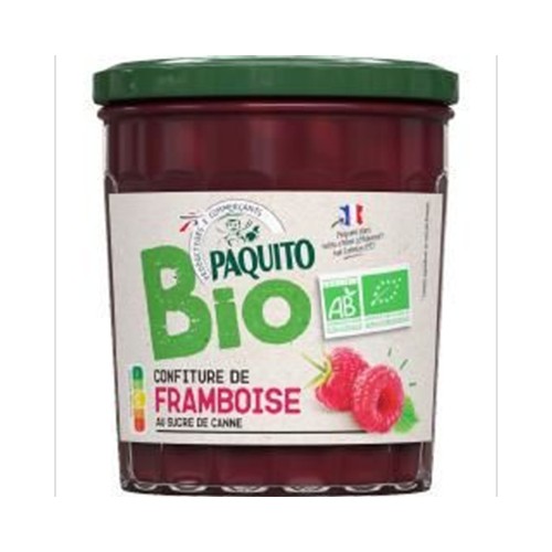 Confiture framboise au sucre de canne BIO