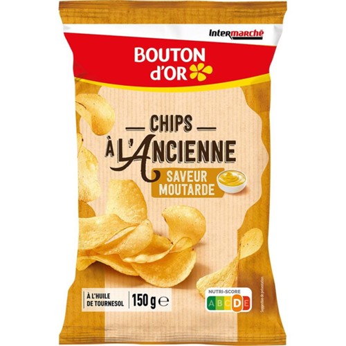 Chips à l'ancienne saveur moutarde