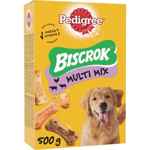Biscrok - friandises pour chien biscuits récompenses multi mix