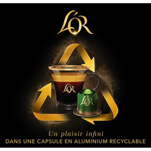 Capsules de café compatibles Nespresso Lungo Elegante Intensité 6