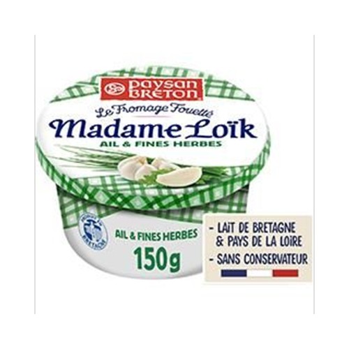 Madame Loïk - Le Fromage Fouetté ail & fines herbes