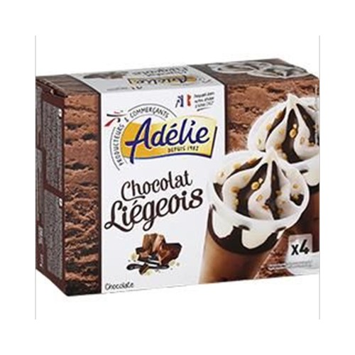 Glace chocolat liégeois