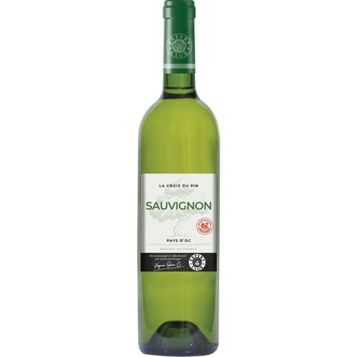 Pays d'Oc IGP, Sauvignon Croix du Pin, vin Blanc