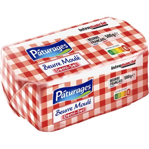 Beurre moulé demi-sel