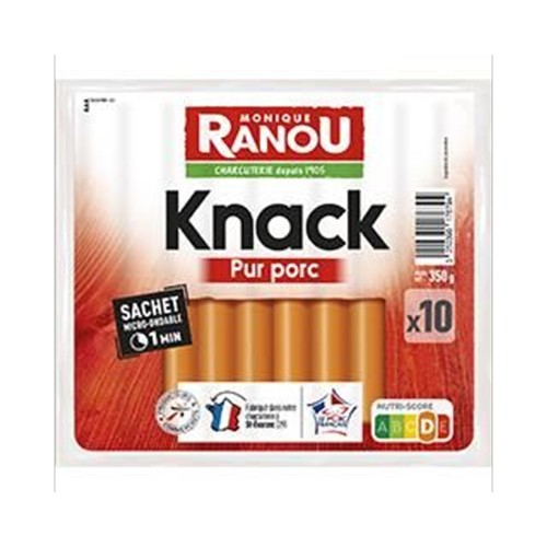 Saucisses Knack pur porc